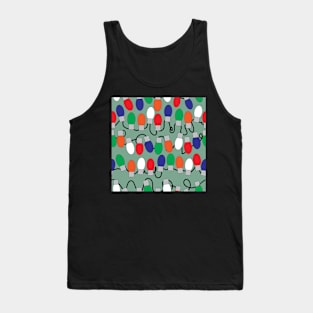 Tangled Lights Christmas Pattern Tank Top